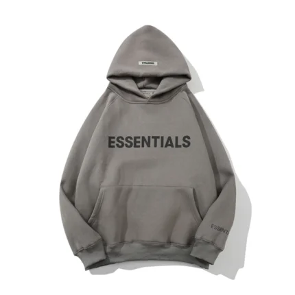 essentials hoodie gray