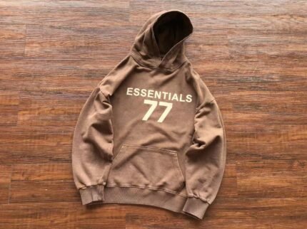 Essential 77 Brown Hoodie