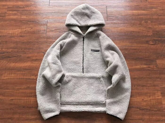 Essential Fog Fleece Grey Hoodie