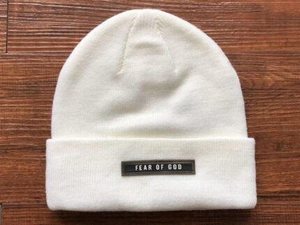 Fear Of God White Beanie